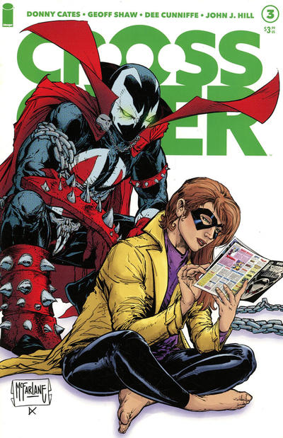 Cover for Crossover (Image, 2020 series) #3 [Todd McFarlane ‘Secret Shadowhawk Comic’ Cover]