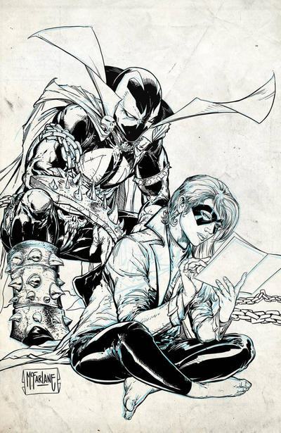 Cover for Crossover (Image, 2020 series) #3 [Todd McFarlane Black & White Virgin Cover]