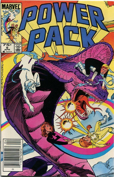 Cover for Power Pack (Marvel, 1984 series) #9 [Canadian]