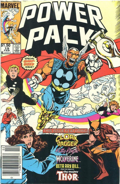 Cover for Power Pack (Marvel, 1984 series) #19 [Canadian]