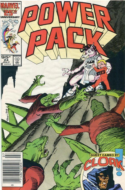 Cover for Power Pack (Marvel, 1984 series) #24 [Canadian]