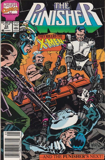 Cover for The Punisher (Marvel, 1987 series) #33 [Newsstand]