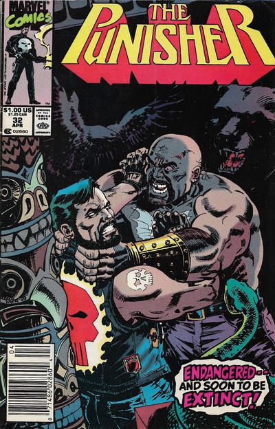 Cover for The Punisher (Marvel, 1987 series) #32 [Newsstand]