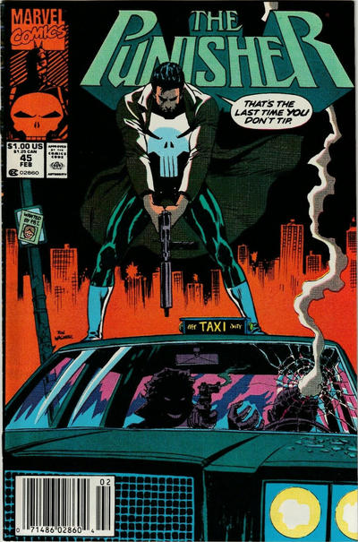 Cover for The Punisher (Marvel, 1987 series) #45 [Newsstand]