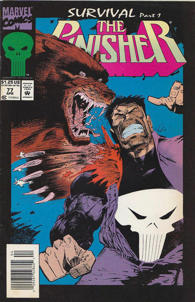 Cover for The Punisher (Marvel, 1987 series) #77 [Newsstand]