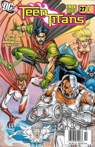Cover for Teen Titans (DC, 2003 series) #27 [Newsstand]