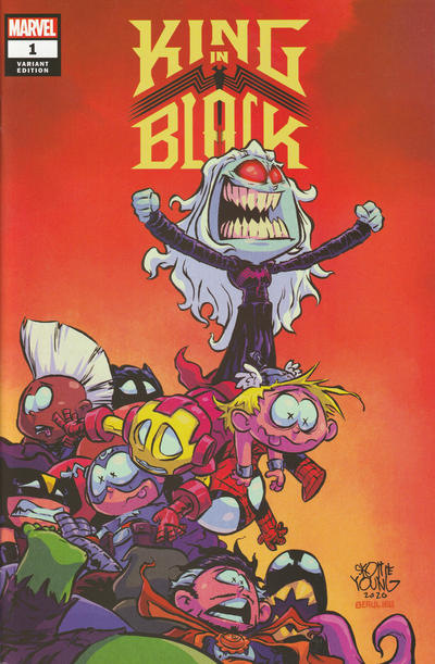 Cover for King in Black (Marvel, 2021 series) #1 [Variant Edition - Skottie Young Exclusive Cover]