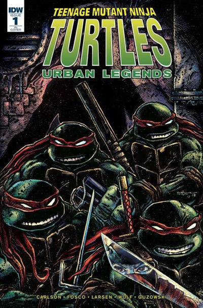 Cover for Teenage Mutant Ninja Turtles: Urban Legends (IDW, 2018 series) #1 [Cover RI - Kevin Eastman]