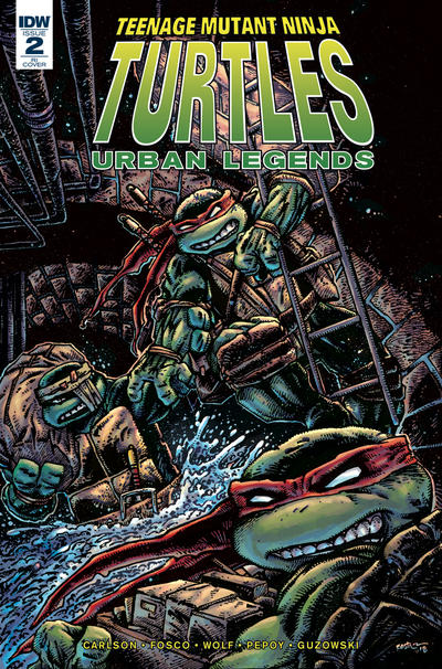 Cover for Teenage Mutant Ninja Turtles: Urban Legends (IDW, 2018 series) #2 [Cover RI - Kevin Eastman]