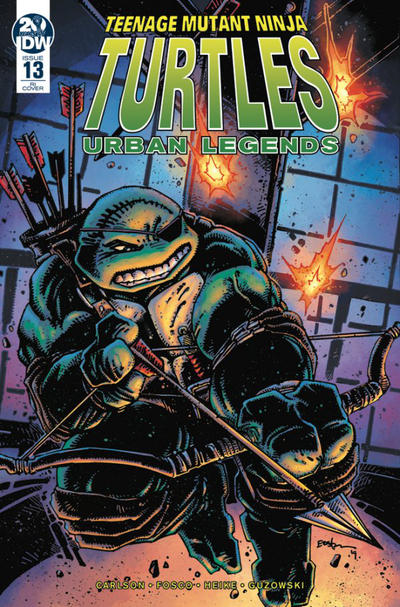Cover for Teenage Mutant Ninja Turtles: Urban Legends (IDW, 2018 series) #13 [Cover RI - Kevin Eastman]