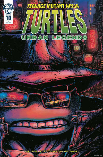 Cover for Teenage Mutant Ninja Turtles: Urban Legends (IDW, 2018 series) #10 [Cover RI - Kevin Eastman]