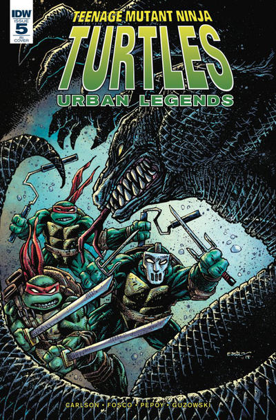 Cover for Teenage Mutant Ninja Turtles: Urban Legends (IDW, 2018 series) #5 [Cover RI - Kevin Eastman]