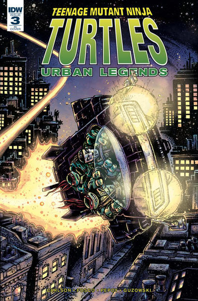 Cover for Teenage Mutant Ninja Turtles: Urban Legends (IDW, 2018 series) #3 [Cover RI - Kevin Eastman]