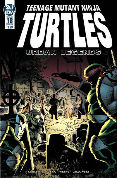 Cover for Teenage Mutant Ninja Turtles: Urban Legends (IDW, 2018 series) #18 [Cover B - Frank Fosco and Erik Larsen]