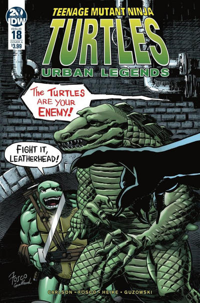Cover for Teenage Mutant Ninja Turtles: Urban Legends (IDW, 2018 series) #18 [Cover A - Frank Fosco]
