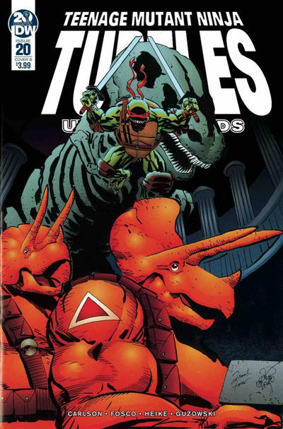 Cover for Teenage Mutant Ninja Turtles: Urban Legends (IDW, 2018 series) #20 [Cover B - Frank Fosco and Erik Larsen]