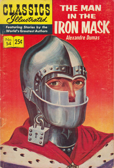 Cover for Classics Illustrated (Gilberton, 1947 series) #54 [HRN 166] - The Man in the Iron Mask [25¢]