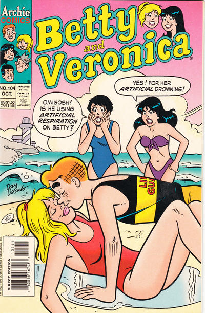Cover for Betty and Veronica (Archie, 1987 series) #104 [Direct Edition]