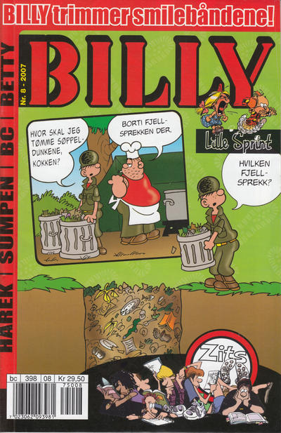 Cover for Billy (Hjemmet / Egmont, 1998 series) #8/2007