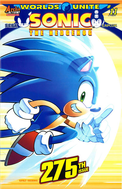 Cover for Sonic the Hedgehog (Archie, 1993 series) #275 [Patrick Spaziante Regular Cover]