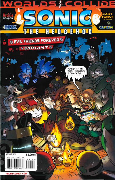Cover for Sonic the Hedgehog (Archie, 1993 series) #251 [Evil Friends Forever Variant Cover]