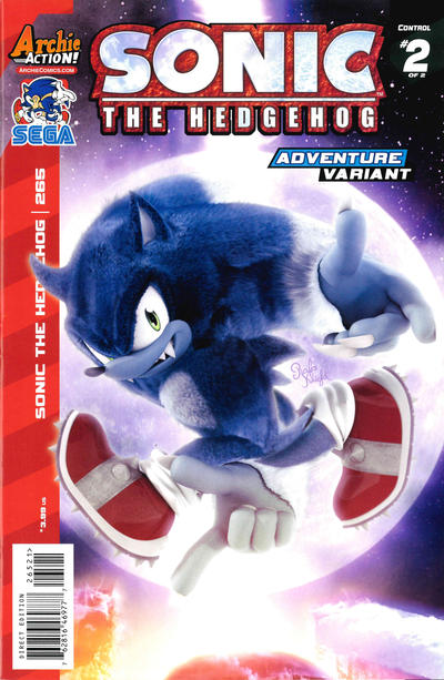 Cover for Sonic the Hedgehog (Archie, 1993 series) #265 [Adventure Variant]