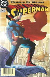 Cover Thumbnail for Superman (DC, 1987 series) #204 [Newsstand]