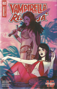 Cover for Vampirella / Red Sonja (Dynamite Entertainment, 2019 series) #2 [Cover A Tula Lotay]
