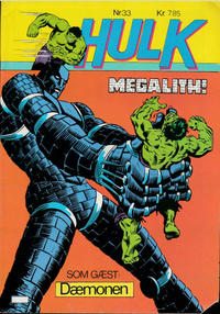 Cover Thumbnail for Hulk (Winthers Forlag, 1980 series) #33