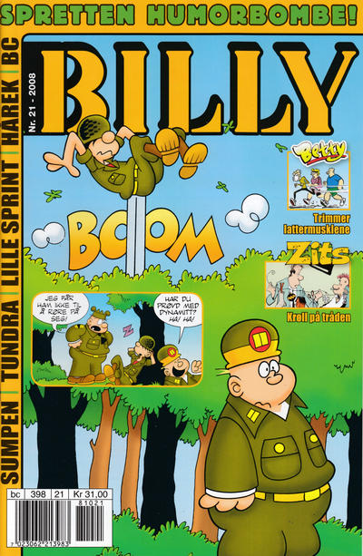 Cover for Billy (Hjemmet / Egmont, 1998 series) #21/2008