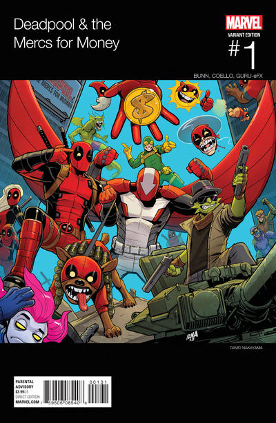 Cover for Deadpool & the Mercs for Money (Marvel, 2016 series) #1 [David Nakayama Hip Hop Variant]