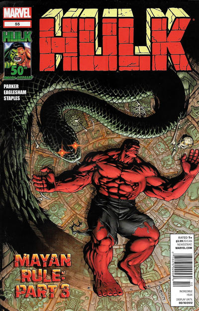 Cover for Hulk (Marvel, 2008 series) #55 [Newsstand]