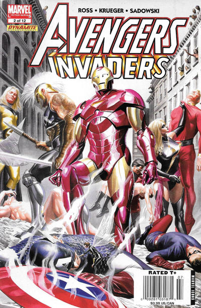 Cover for Avengers/Invaders (Marvel, 2008 series) #2 [Newsstand]