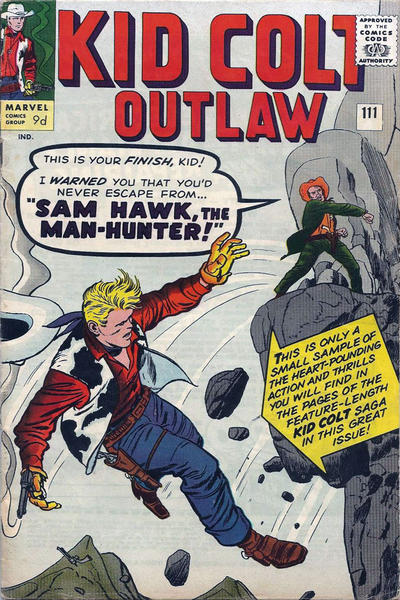 Cover for Kid Colt Outlaw (Marvel, 1949 series) #111 [British]
