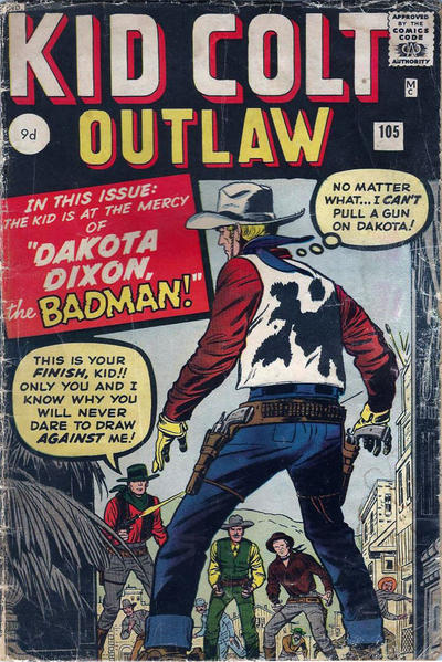 Cover for Kid Colt Outlaw (Marvel, 1949 series) #105 [British]