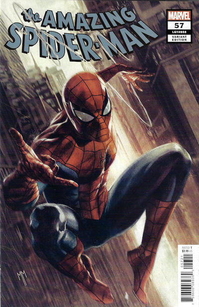 Cover for Amazing Spider-Man (Marvel, 2018 series) #57 (858) [Variant Edition - Marco Mastrazzo Cover]