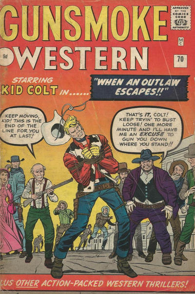 Cover for Gunsmoke Western (Marvel, 1955 series) #70 [British]