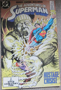 Cover for Adventures of Superman (DC, 1987 series) #443 [Mall Variant: Georgetown Park, Washington, D.C.]