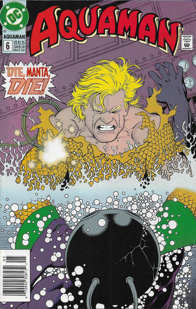 Cover for Aquaman (DC, 1991 series) #6 [Newsstand]