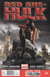 Cover for Red She-Hulk (Marvel, 2012 series) #62 [Newsstand]