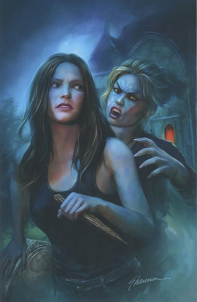 Cover for Buffy the Vampire Slayer (Boom! Studios, 2019 series) #20 [ComicTom101/Mill Geek Comics Exclusive Virgin Variant]