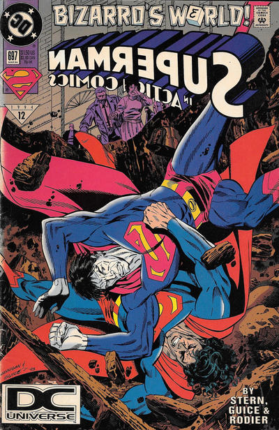Cover for Action Comics (DC, 1938 series) #697 [DC Universe Corner Box]