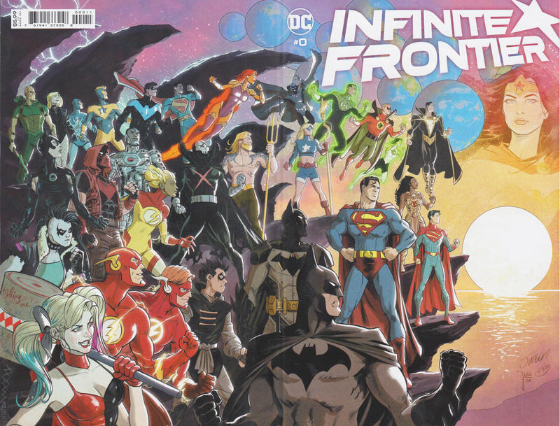 Cover for Infinite Frontier (DC, 2021 series) #0 [Dan Jurgens & Mikel Janín Wraparound Cover]