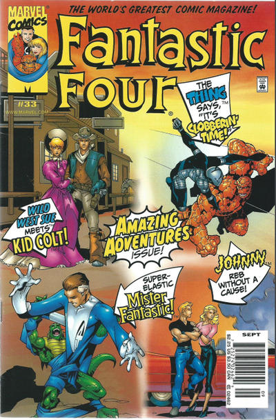 Cover for Fantastic Four (Marvel, 1998 series) #33 [Newsstand]