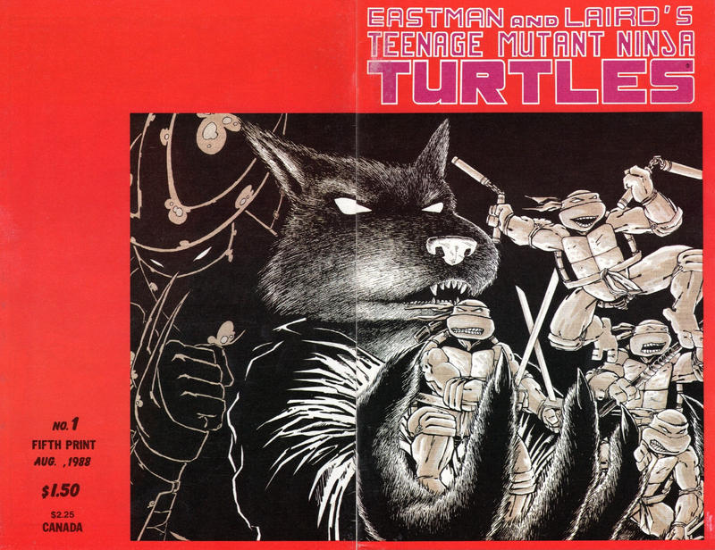 Cover for Teenage Mutant Ninja Turtles (Mirage, 1984 series) #1 [Fifth Printing]