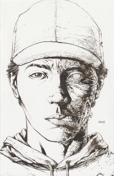 Cover for The Walking Dead Deluxe (Image, 2020 series) #2 [Second Printing - David Finch Sketch Cover]