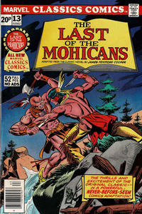 Cover Thumbnail for Marvel Classics Comics (Marvel, 1976 series) #13 - The Last of the Mohicans [British]