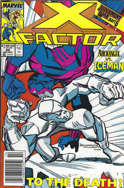 Cover for X-Factor (Marvel, 1986 series) #49 [Newsstand]