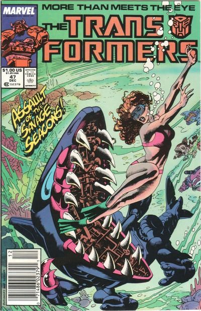 Cover for The Transformers (Marvel, 1984 series) #47 [Newsstand]