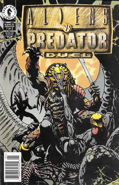 Cover for Aliens vs Predator: Duel (Dark Horse, 1995 series) #1 [Newsstand]